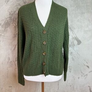 Madewell Mayfair Alpaca V-Neck Button-Up Wmn’s Sweater Sz XS